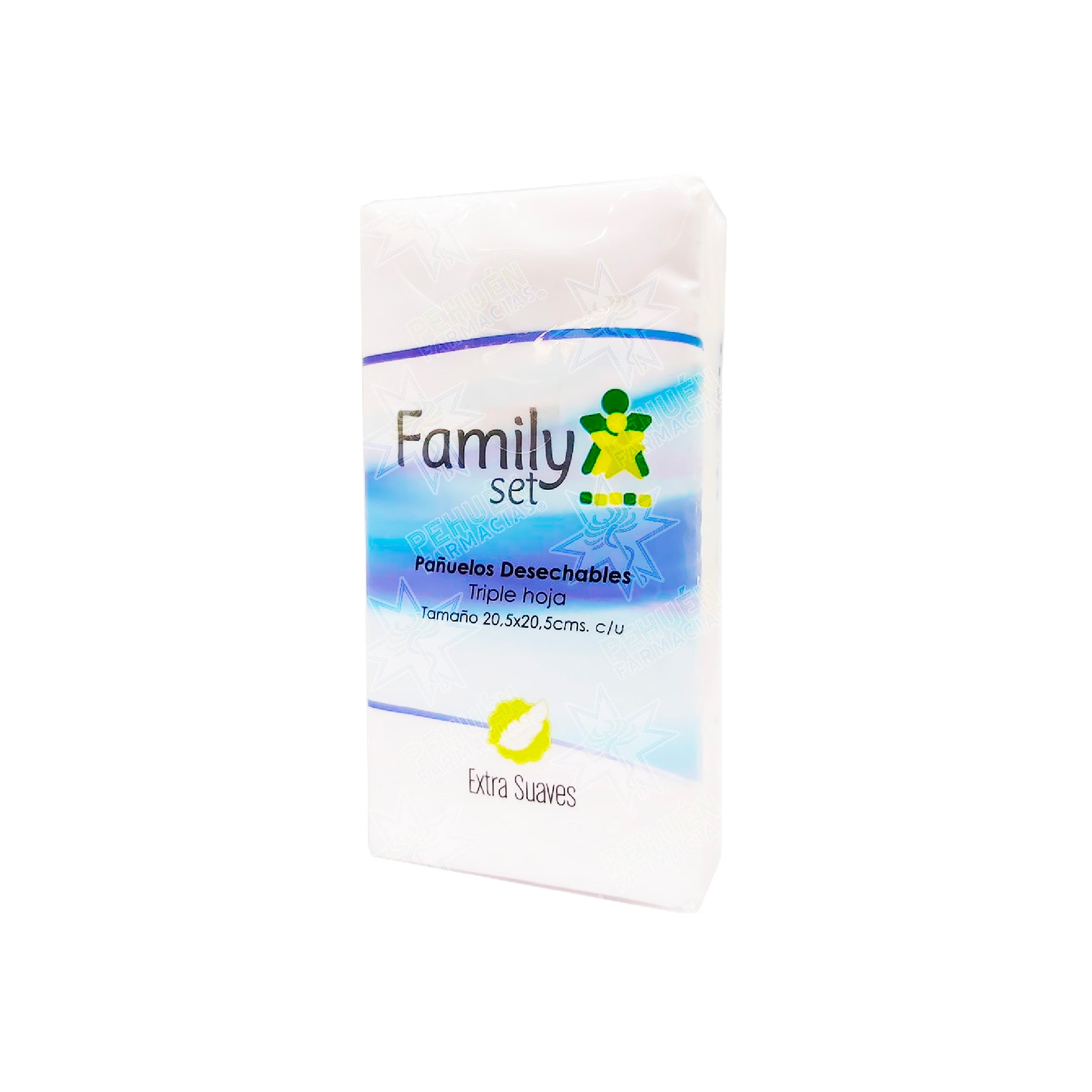 FAMILY SET PAÑUELO TRIPLE HOJA x 10