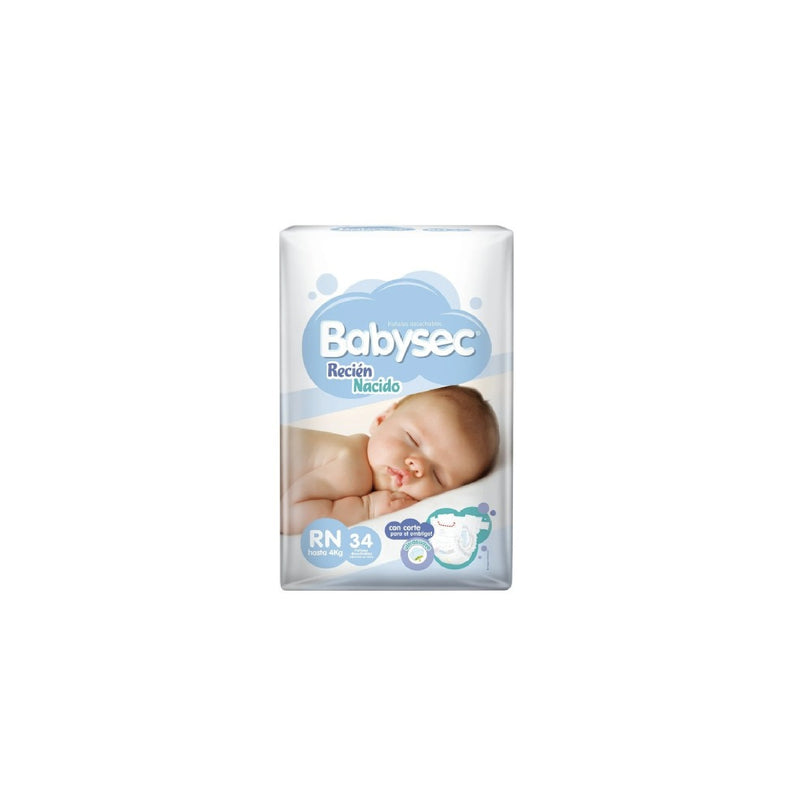 BABYSEC PAÑALES RECIEN NACIDO X34