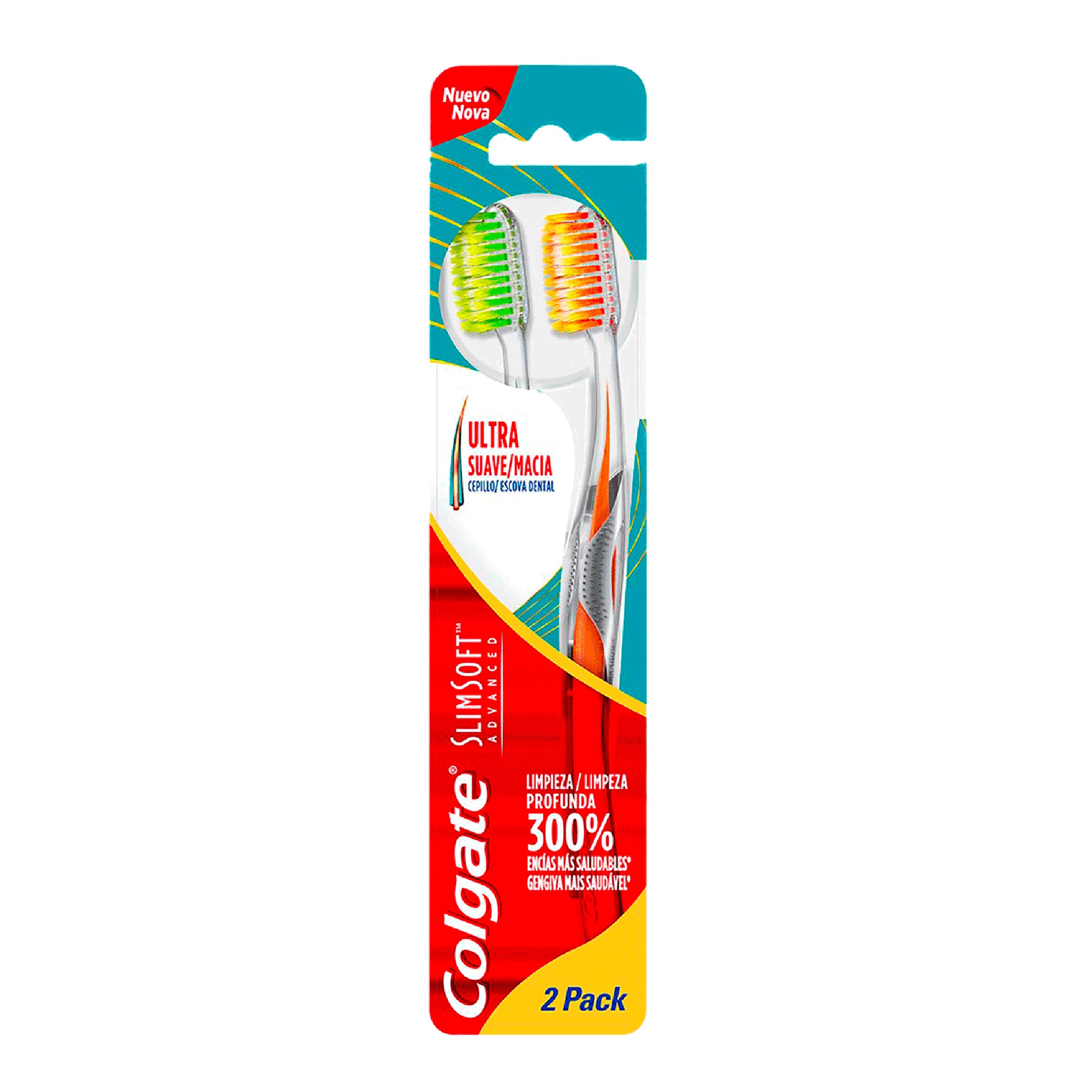 COLGATE CEPILLO SLIMSOFT ADVANCED X2