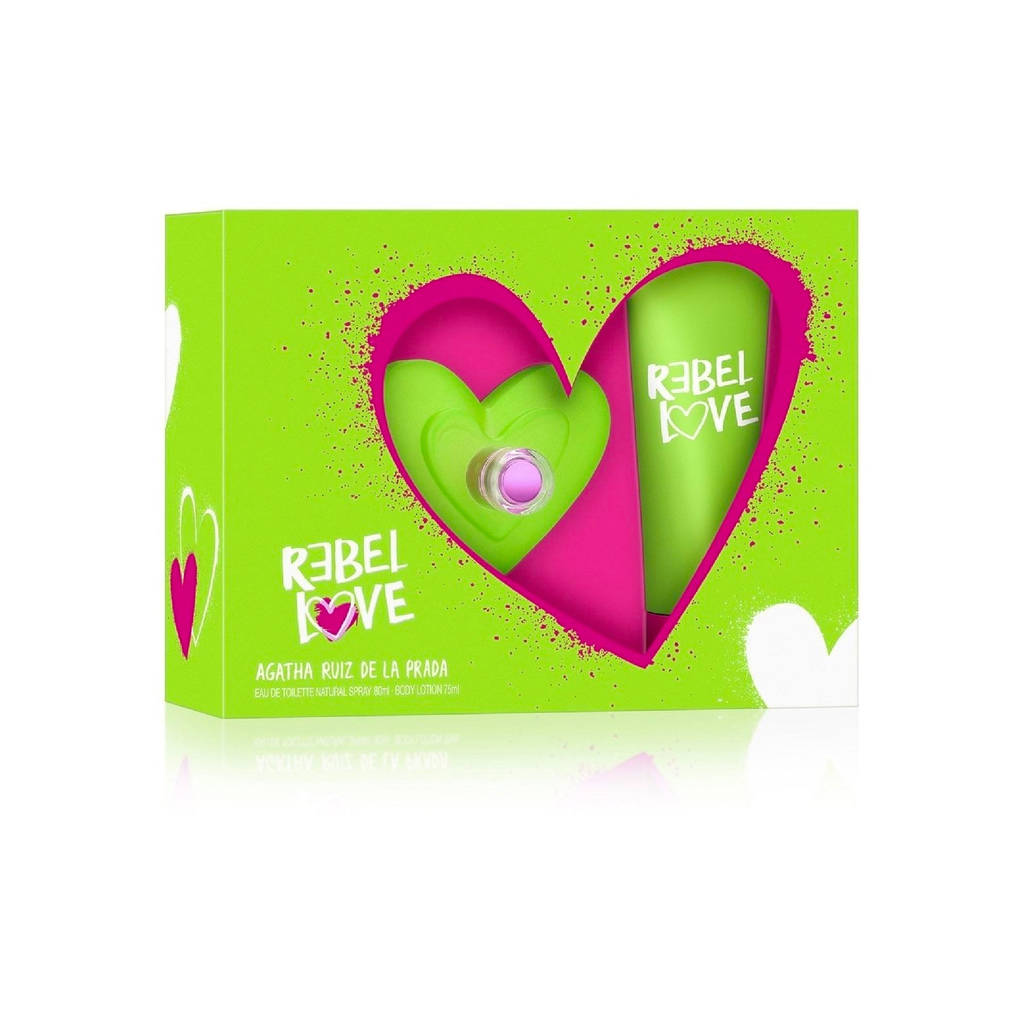 ESTUCHE AGATHA RUIZ DE LA PRADA REBEL eau de toilette 80ml + body lotion75ml
